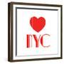 Decorative Art - Love Sign - NYC - New York City - USA-Philippe Hugonnard-Framed Giclee Print