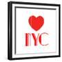 Decorative Art - Love Sign - NYC - New York City - USA-Philippe Hugonnard-Framed Giclee Print