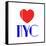 Decorative Art - Love Sign - NYC - New York City - USA-Philippe Hugonnard-Framed Stretched Canvas