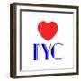 Decorative Art - Love Sign - NYC - New York City - USA-Philippe Hugonnard-Framed Giclee Print