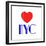 Decorative Art - Love Sign - NYC - New York City - USA-Philippe Hugonnard-Framed Giclee Print