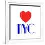 Decorative Art - Love Sign - NYC - New York City - USA-Philippe Hugonnard-Framed Giclee Print