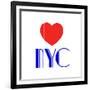 Decorative Art - Love Sign - NYC - New York City - USA-Philippe Hugonnard-Framed Giclee Print