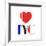 Decorative Art - Love Sign - NYC - New York City - USA-Philippe Hugonnard-Framed Giclee Print