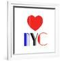 Decorative Art - Love Sign - NYC - New York City - USA-Philippe Hugonnard-Framed Giclee Print