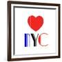 Decorative Art - Love Sign - NYC - New York City - USA-Philippe Hugonnard-Framed Giclee Print