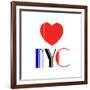 Decorative Art - Love Sign - NYC - New York City - USA-Philippe Hugonnard-Framed Giclee Print