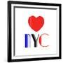 Decorative Art - Love Sign - NYC - New York City - USA-Philippe Hugonnard-Framed Giclee Print