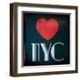 Decorative Art - Love Sign - NYC - New York City - USA-Philippe Hugonnard-Framed Art Print