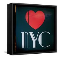 Decorative Art - Love Sign - NYC - New York City - USA-Philippe Hugonnard-Framed Stretched Canvas