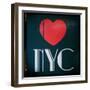 Decorative Art - Love Sign - NYC - New York City - USA-Philippe Hugonnard-Framed Art Print