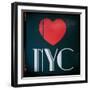 Decorative Art - Love Sign - NYC - New York City - USA-Philippe Hugonnard-Framed Art Print