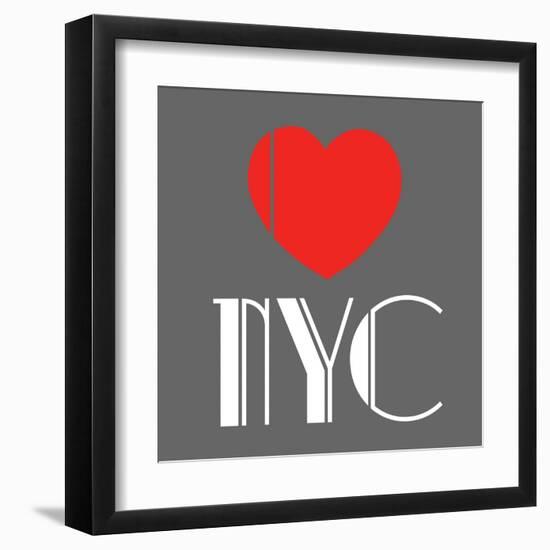 Decorative Art - Love Sign - NYC - New York City - USA-Philippe Hugonnard-Framed Art Print