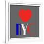 Decorative Art - Love Sign - NYC - New York City - USA-Philippe Hugonnard-Framed Art Print