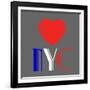 Decorative Art - Love Sign - NYC - New York City - USA-Philippe Hugonnard-Framed Art Print