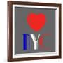 Decorative Art - Love Sign - NYC - New York City - USA-Philippe Hugonnard-Framed Art Print