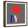 Decorative Art - Love Sign - NYC - New York City - USA-Philippe Hugonnard-Framed Art Print