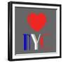 Decorative Art - Love Sign - NYC - New York City - USA-Philippe Hugonnard-Framed Art Print