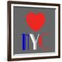 Decorative Art - Love Sign - NYC - New York City - USA-Philippe Hugonnard-Framed Art Print