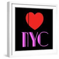 Decorative Art - Love Sign - NYC - New York City - USA-Philippe Hugonnard-Framed Art Print