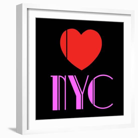 Decorative Art - Love Sign - NYC - New York City - USA-Philippe Hugonnard-Framed Art Print