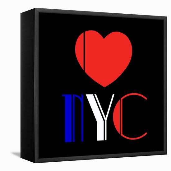 Decorative Art - Love Sign - NYC - New York City - USA-Philippe Hugonnard-Framed Stretched Canvas