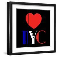 Decorative Art - Love Sign - NYC - New York City - USA-Philippe Hugonnard-Framed Art Print