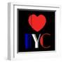 Decorative Art - Love Sign - NYC - New York City - USA-Philippe Hugonnard-Framed Art Print