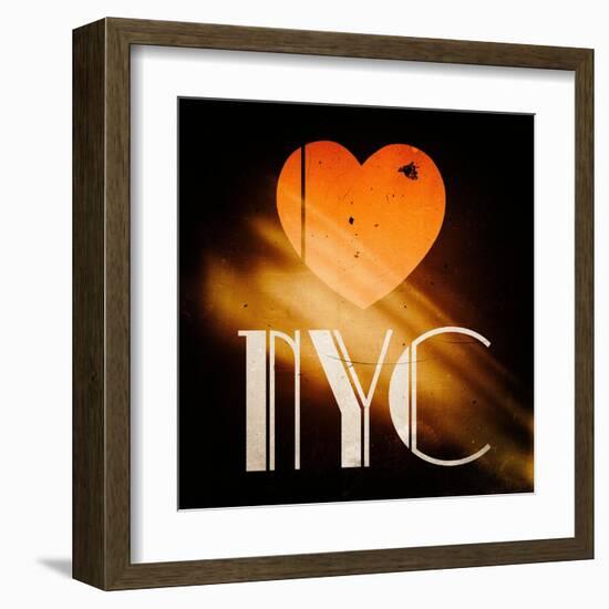 Decorative Art - Love Sign - NYC - New York City - USA-Philippe Hugonnard-Framed Art Print