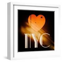 Decorative Art - Love Sign - NYC - New York City - USA-Philippe Hugonnard-Framed Art Print