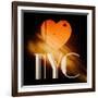 Decorative Art - Love Sign - NYC - New York City - USA-Philippe Hugonnard-Framed Art Print