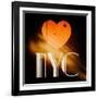 Decorative Art - Love Sign - NYC - New York City - USA-Philippe Hugonnard-Framed Art Print