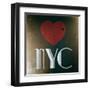 Decorative Art - Love Sign - NYC - New York City - USA-Philippe Hugonnard-Framed Art Print