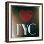 Decorative Art - Love Sign - NYC - New York City - USA-Philippe Hugonnard-Framed Art Print