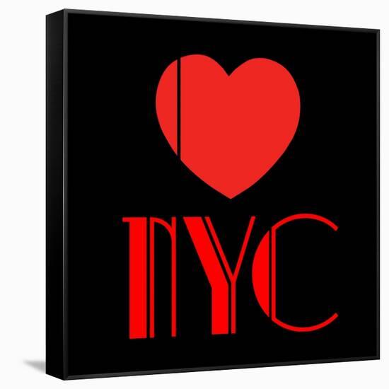 Decorative Art - Love Sign - NYC - New York City - USA-Philippe Hugonnard-Framed Stretched Canvas