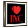 Decorative Art - Love Sign - NYC - New York City - USA-Philippe Hugonnard-Framed Art Print