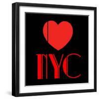 Decorative Art - Love Sign - NYC - New York City - USA-Philippe Hugonnard-Framed Art Print