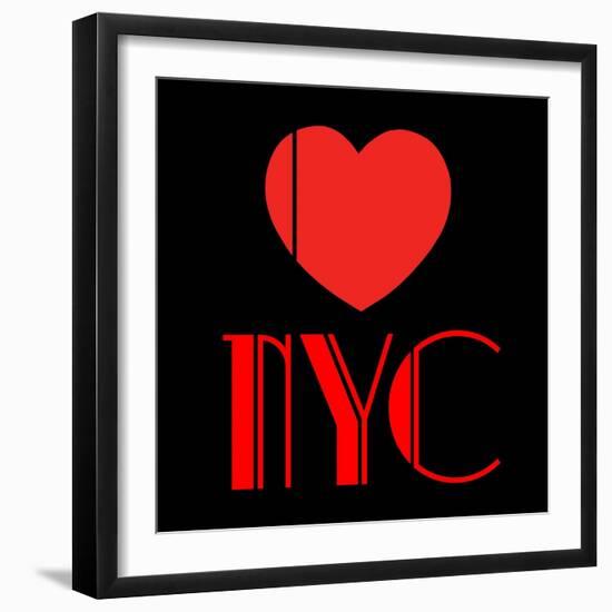 Decorative Art - Love Sign - NYC - New York City - USA-Philippe Hugonnard-Framed Art Print