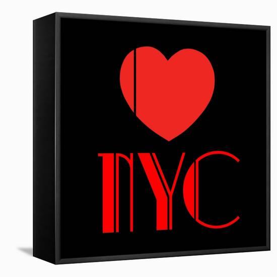 Decorative Art - Love Sign - NYC - New York City - USA-Philippe Hugonnard-Framed Stretched Canvas