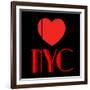 Decorative Art - Love Sign - NYC - New York City - USA-Philippe Hugonnard-Framed Art Print