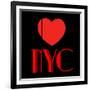 Decorative Art - Love Sign - NYC - New York City - USA-Philippe Hugonnard-Framed Art Print