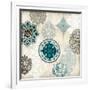 Decorative Blue Ornaments II-Ellie Roberts-Framed Art Print