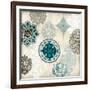 Decorative Blue Ornaments II-Ellie Roberts-Framed Art Print