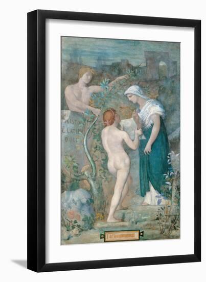 Decorative Canvass for the Town House of Madame Vignon, History-Pierre Puvis de Chavannes-Framed Giclee Print