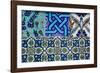 Decorative Ceramic Tiles, Cavalry Bazaar, Istanbul, Turkey, Western Asia-Martin Child-Framed Photographic Print