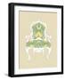 Decorative Chair II-Chariklia Zarris-Framed Art Print