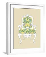 Decorative Chair II-Chariklia Zarris-Framed Art Print