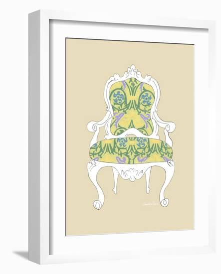 Decorative Chair II-Chariklia Zarris-Framed Art Print