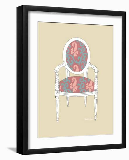 Decorative Chair IV-Chariklia Zarris-Framed Art Print