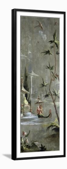 Decorative Chinoiserie Panel, Woman in Exotic Eastern Dress c.1674-1700-Robert Robinson-Framed Giclee Print